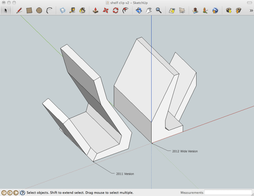 Old and New Shelf Holders