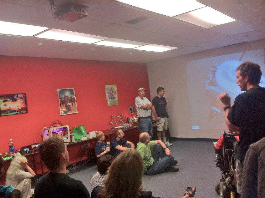 3D printer meetup attendees