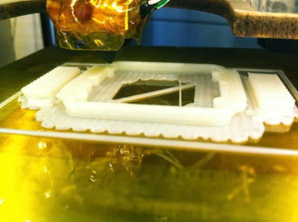 part being 3D printed