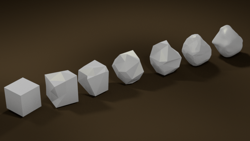 Rocks rendered from Blender